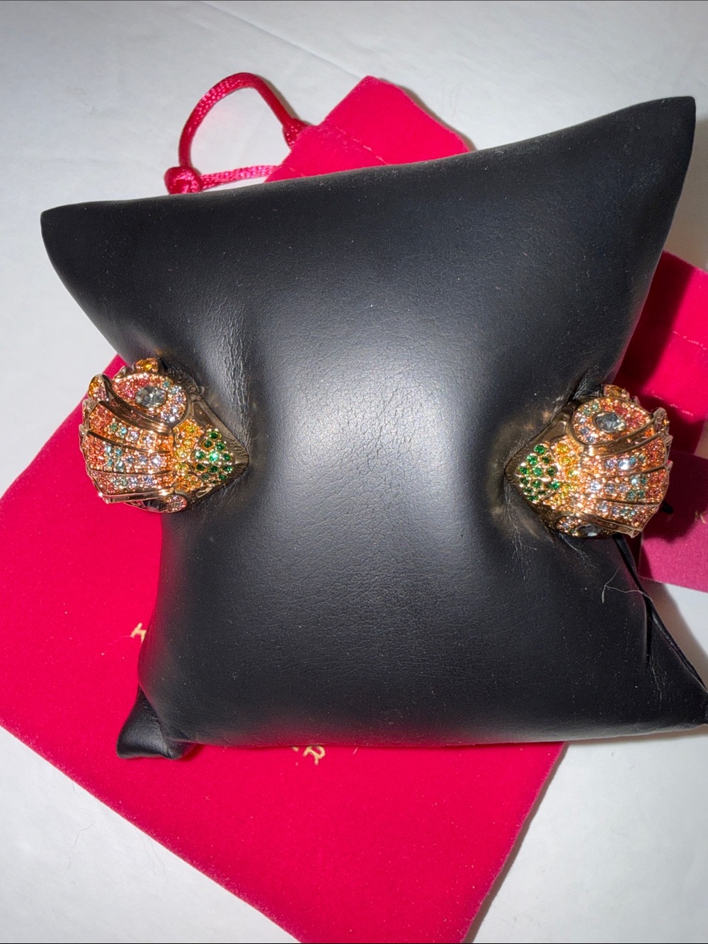 Kurt Geiger London Gold-Tone Rainbow pave Signature Eagle Cuff - Picture 5 of 6